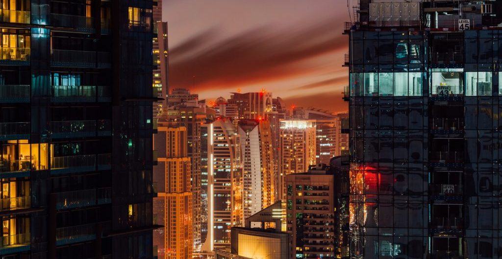 lighted-buildings-at-night-1436119-1024x683